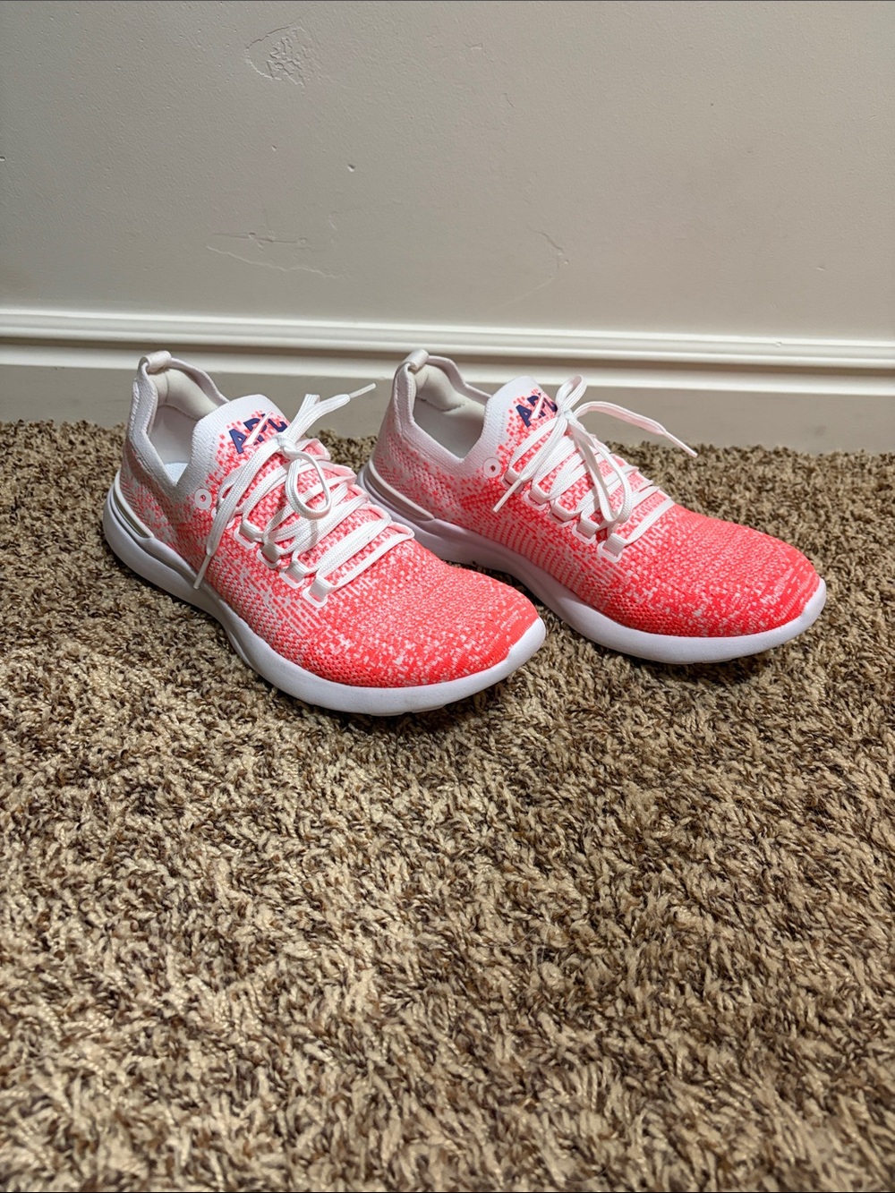 APL Women’s Coral Knit Running Sneakers in White Accent